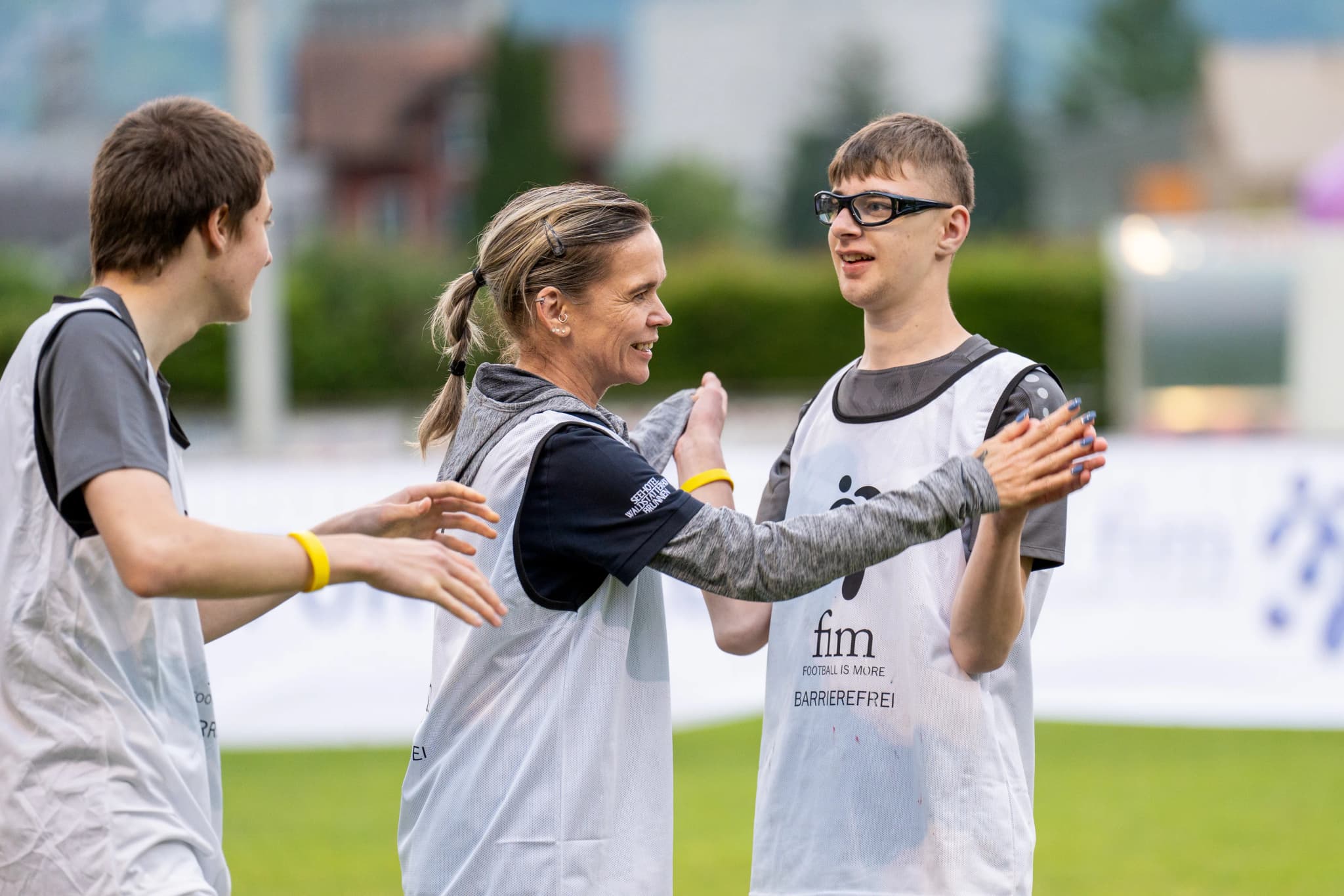 Inclusive FOOTBALL IS MORE session supporting young people
