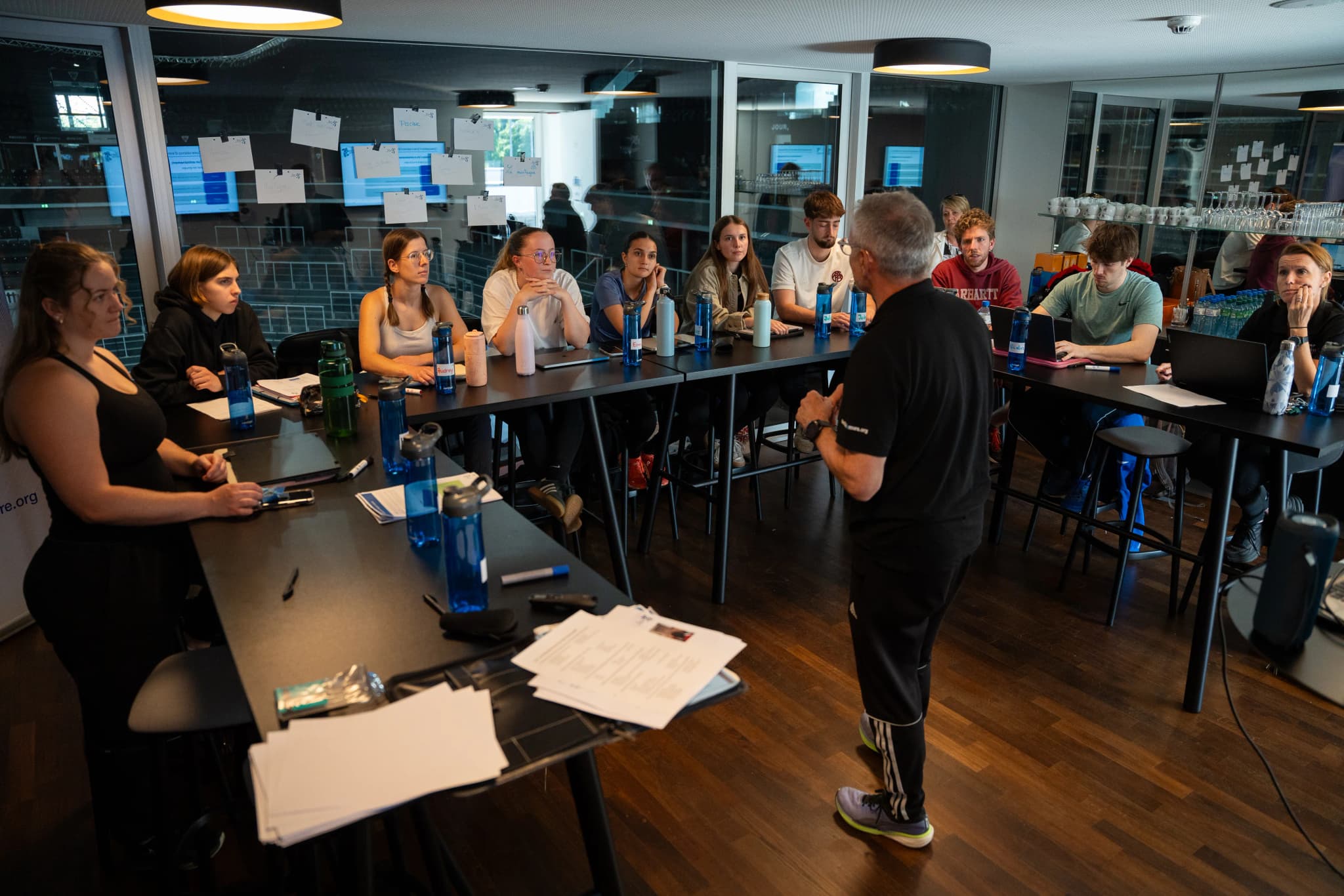 Students attending the Coaches for Inclusion, Health & Peace course