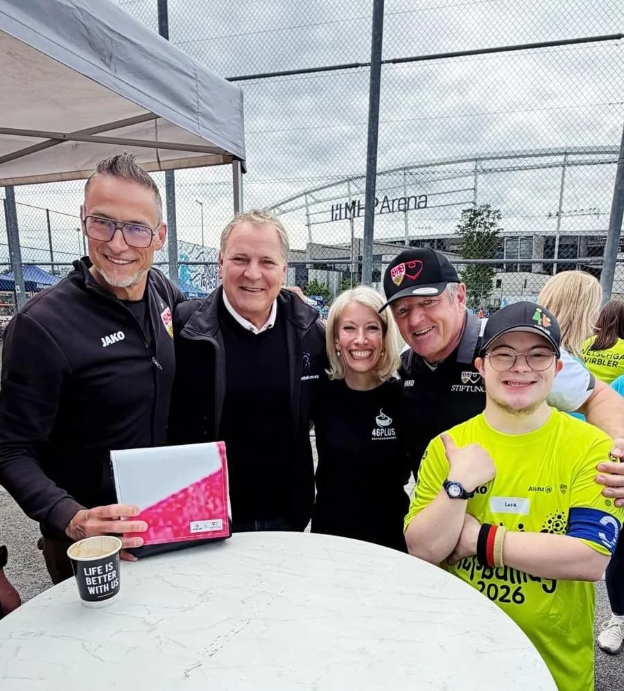 Gestern fand der inklusive Fussballtag des VfB Stuttgart mit ihrem Team Partner Allianz statt.