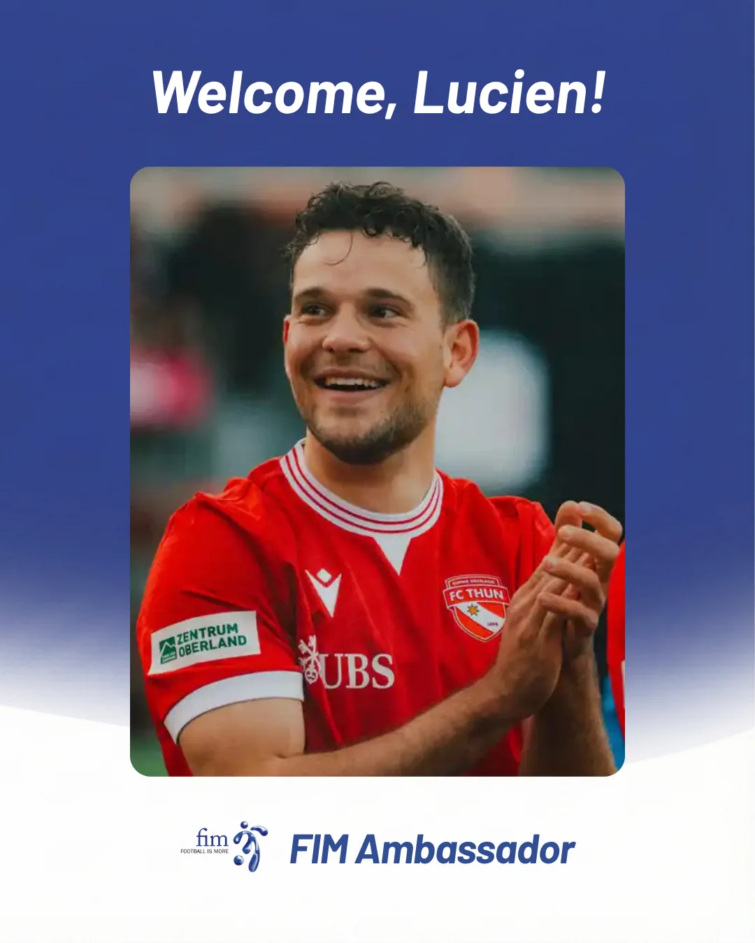Lucien Dähler – Botschafter der FOOTBALL IS MORE Foundation – image 1